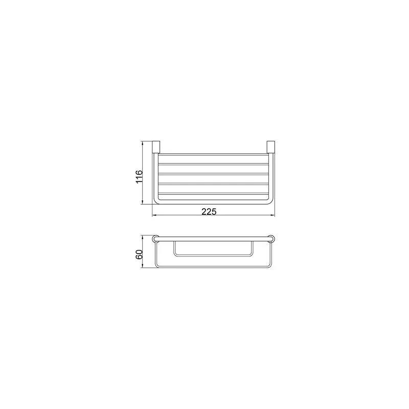 Полка Veragio Basket VR.GFT-9056.CR хром