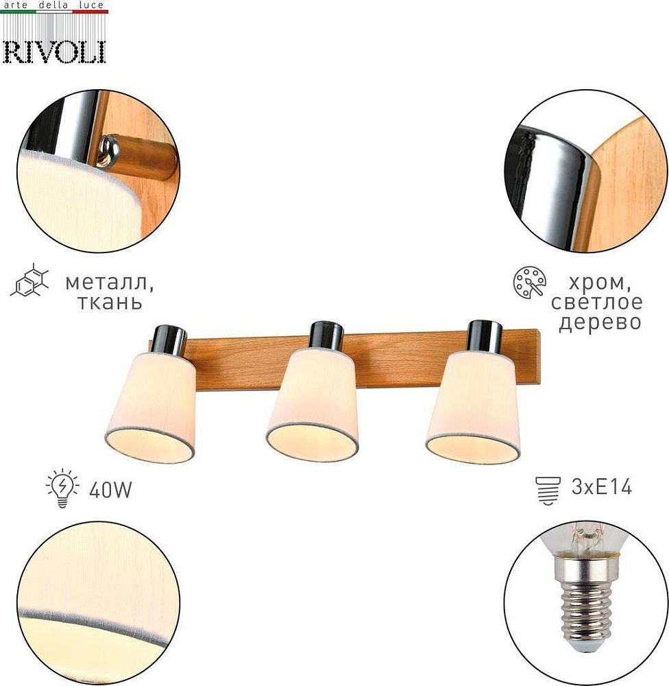 Спот Rivoli Lachrimae 7063-703 Б0055007