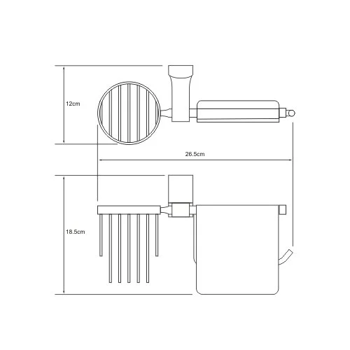 Держатель освежителя воздуха WasserKRAFT Exter K-5200 K-5259 бронза