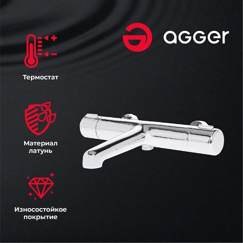 Душевая система Agger Thermo A2493500 хром