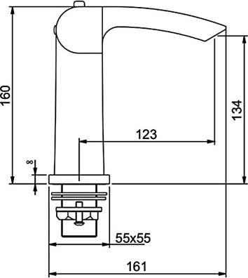 Смеситель для раковины Gappo G1007-50