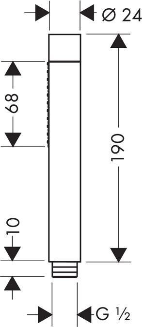 Смеситель для ванны Hansgrohe Metropol 32532000 напольный, хром