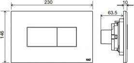 Кнопка смыва для писсуара OLI Karisma 641001