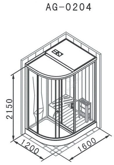 Душевая кабина Appollo AG AG-0204