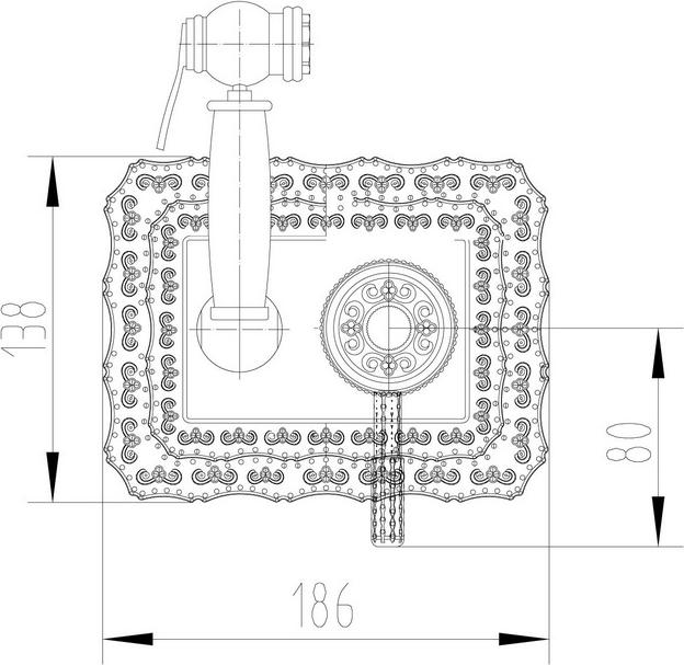 Смеситель с гигиеническим душем Zorg Antic A 116 BD-BR, бронза