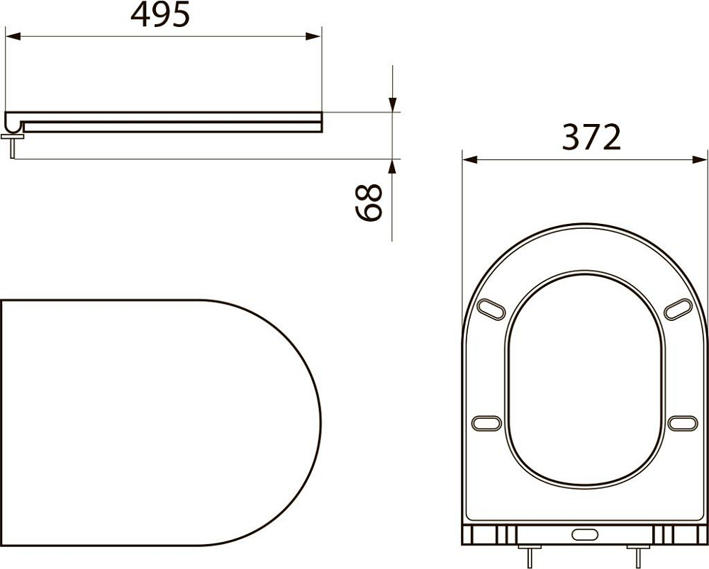 Крышка-сиденье Point Виктория PN46061, белый