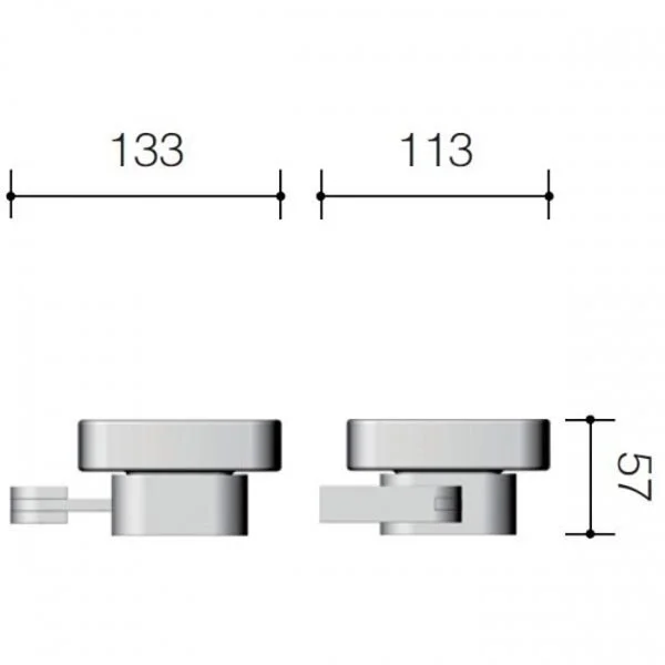 Мыльница Schein Allom 222CS-R хром