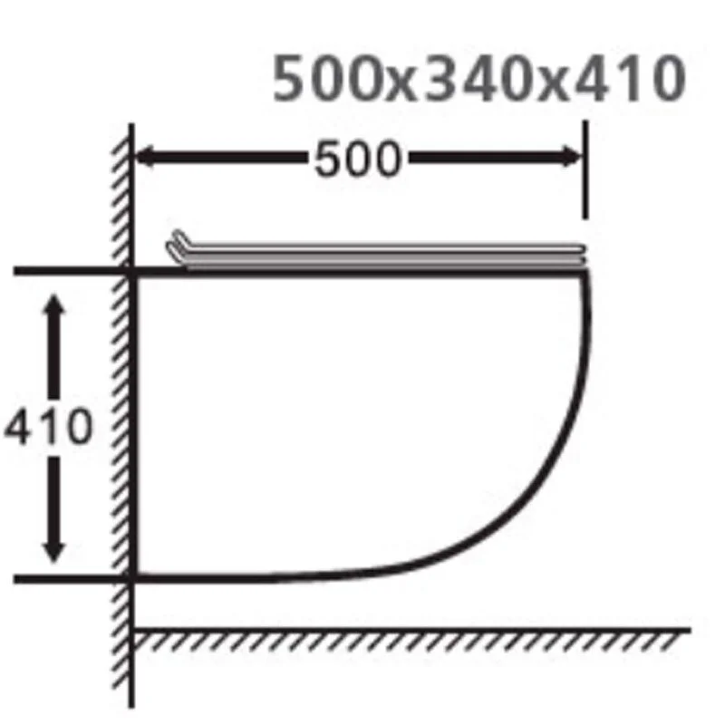 Подвесной унитаз Esbano Lotus 50 x 34 x 40,5 см безободковый, черный матовый