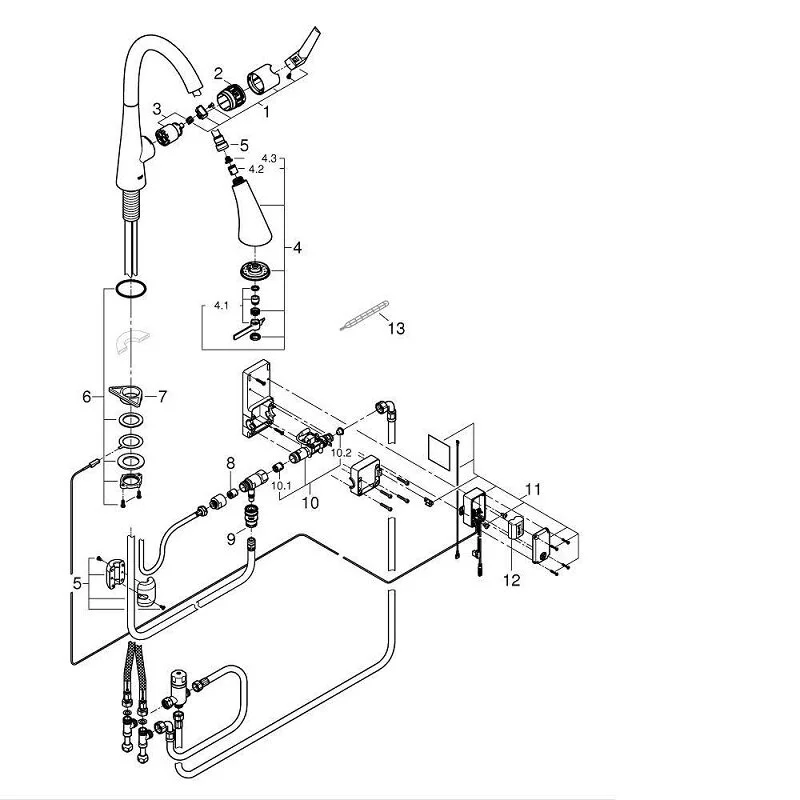 Смеситель для кухни Grohe 30219002 хром