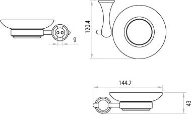 Мыльница Lemark Standard LM2143C