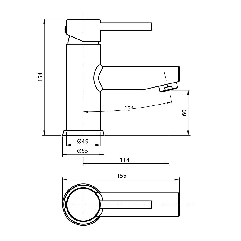 Смеситель для раковины Koller Pool Orion OR0200 хром