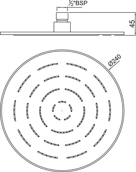 Верхний душ Jaquar Maze OHS-CHR-1623