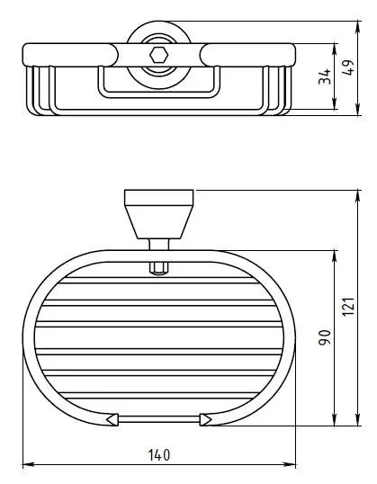 Мыльница Novaservis Novatorre 3 6348.0 хром