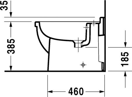 Напольное биде Duravit 3 2230100000