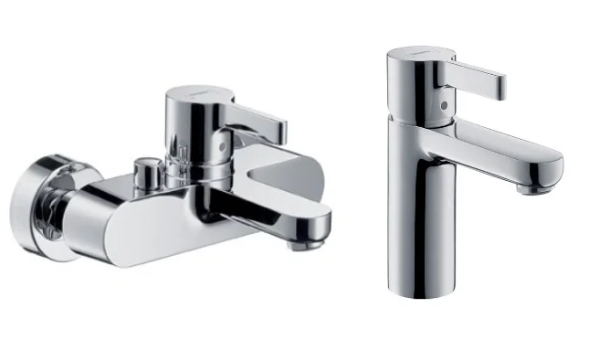 Смеситель для ванны с душем Hansgrohe Metris S 31460000/31060000 хром