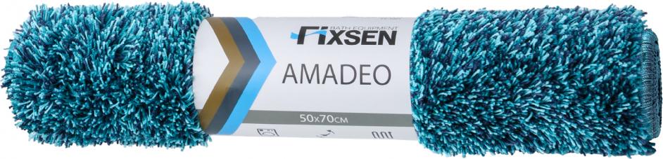 Коврик для ванной 50х70 Fixsen Amadeo FX-3001C синий