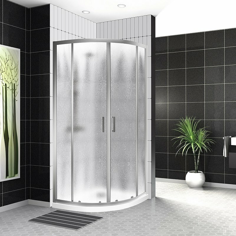 

Душевой уголок BelBagno UNO-195-R-2-100-CH-CR 100x100, профиль хром, стекло шиншилла, Uno