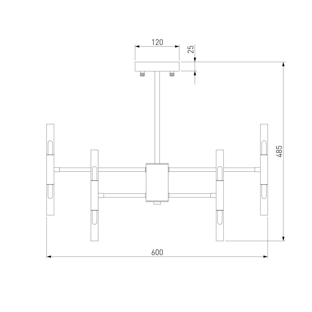 Подвесная люстра Bogates Bastone 345 Smart