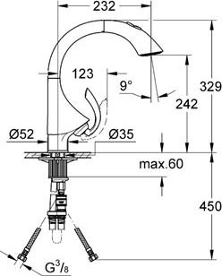 Смеситель для кухонной мойки Grohe K4 33782SD0