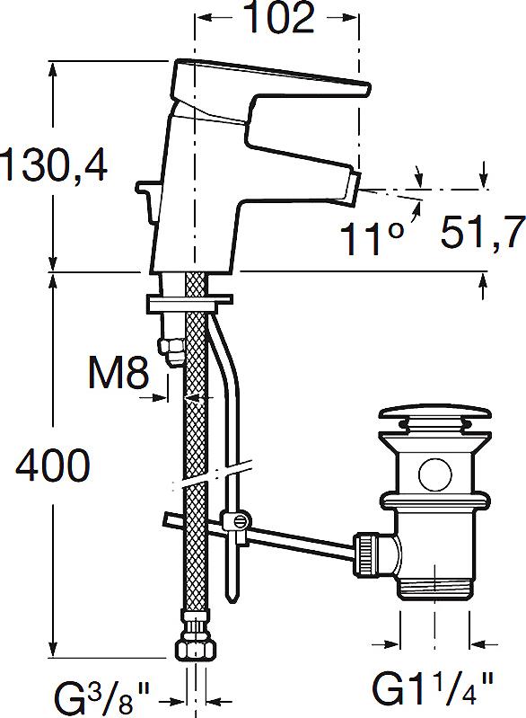 Смеситель Roca Esmai 5A6031C00 для биде