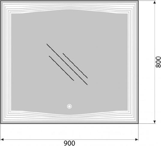 Зеркало BelBagno SPC-LNS-900-800-LED-TCH