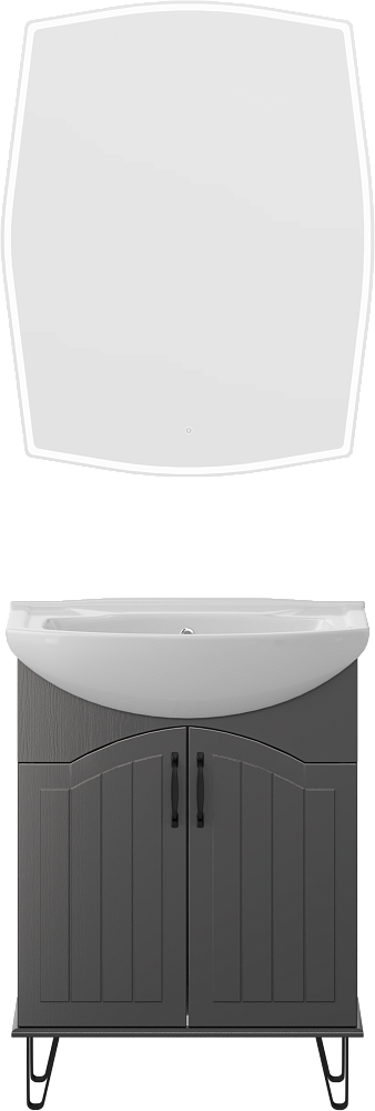 Мебель для ванной DIWO Сочи 65 антрацит