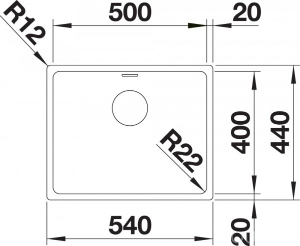 Кухонная мойка Blanco Andano 500-IF 522965