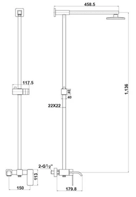 Душевая система Timo Selene SX-1013/00 chrome хром