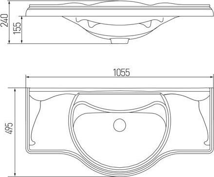 Раковина Aquaton Лаура 105 1A706831LU010