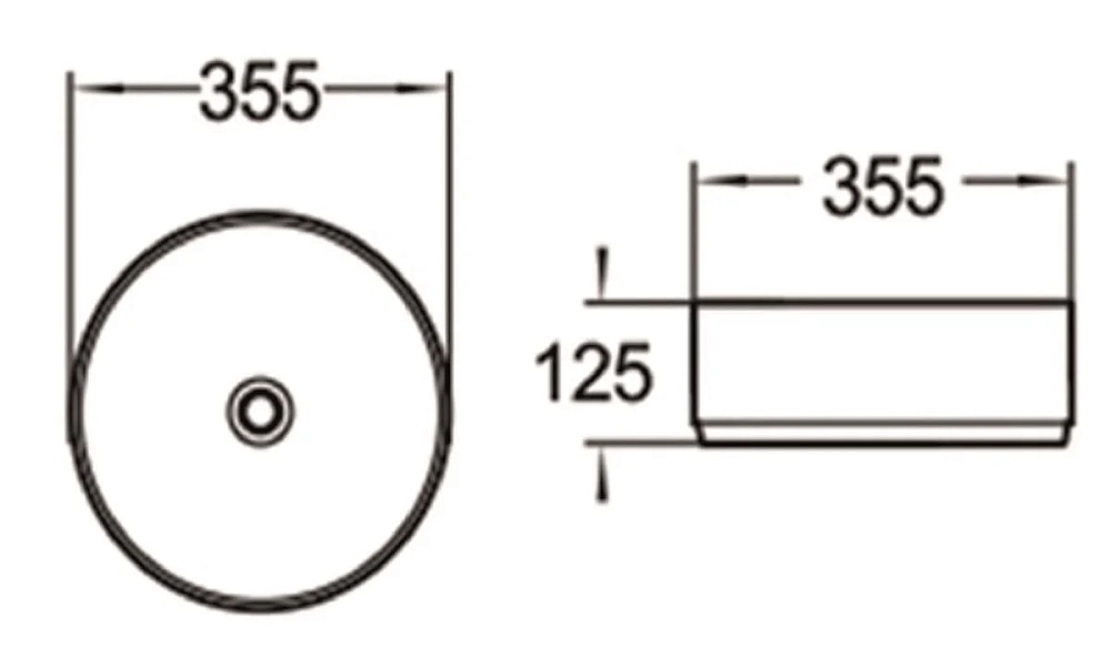 Раковина накладная SantiLine SL-1037 белый