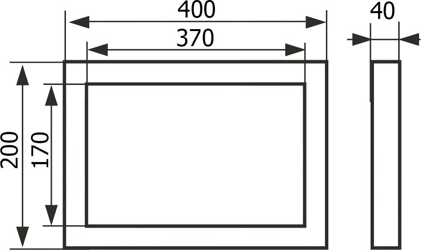 Настенный люк Evecs Ceramo D4020 40х20