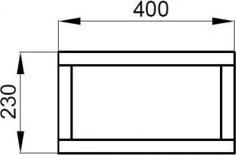 Полка Aquaton Интегро 40х30 см 1A142603INH30, орех