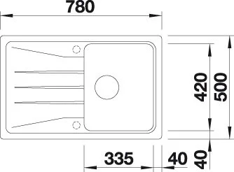 Кухонная мойка Blanco Sona 519665 белый