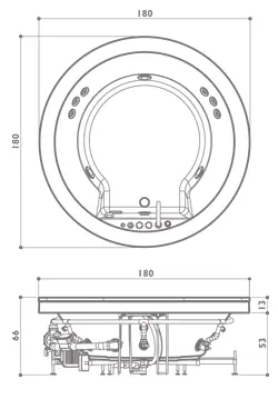 Акриловая ванна Jacuzzi Nova 9H43-545A белый