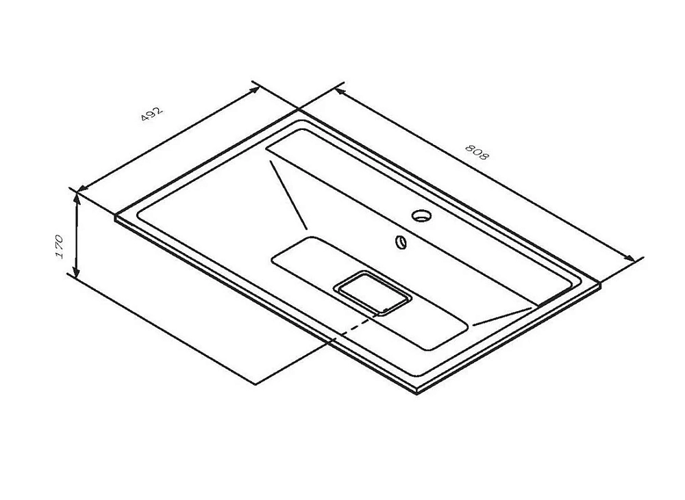 Гарнитур мебельный Am.Pm Inspire 2.0 M50AFHX0803EGM/M50AWPX0801WG/M91AMOX0803WG серый