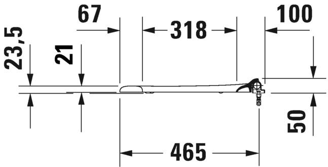 Сиденье для унитаза без крышки Duravit Starck 3 0064390000 с микролифтом