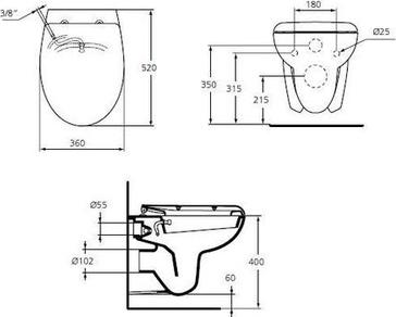 Подвесной унитаз Ideal Standard Connect W705501