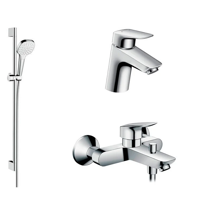 Душевой комплект Hansgrohe, хром, 71400000/71070000/26594400