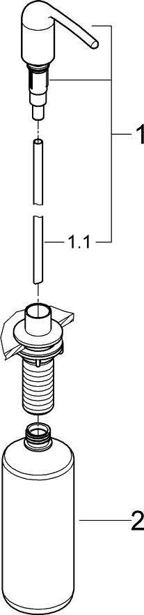 Дозатор жидкого мыла Grohe Zedra 40553DC1 суперсталь