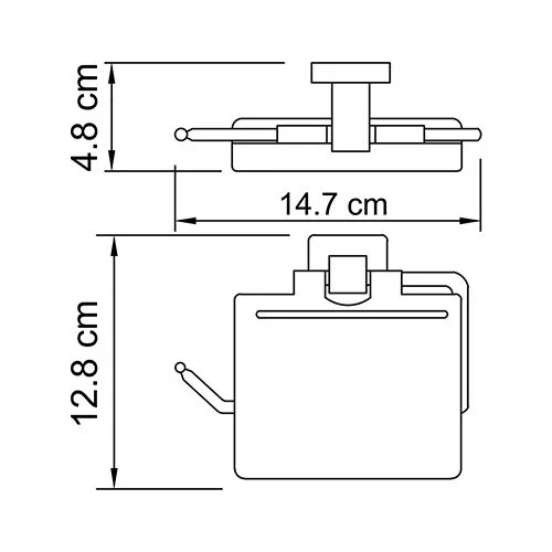 Держатель туалетной бумаги WasserKRAFT Lippe К-6500 K-6525 хром