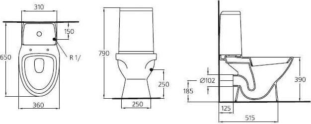 Унитаз-компакт Ideal Standard Skanitet V335101