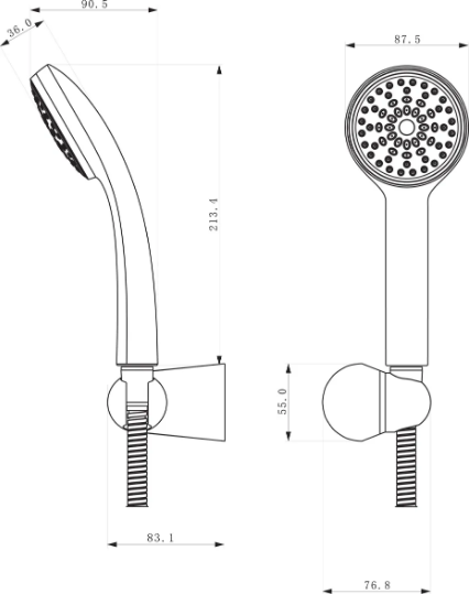 Душевой гарнитур Lemark LM0801C, хром