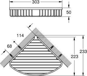 Полочка Grohe BauCosmopolitan 40663001