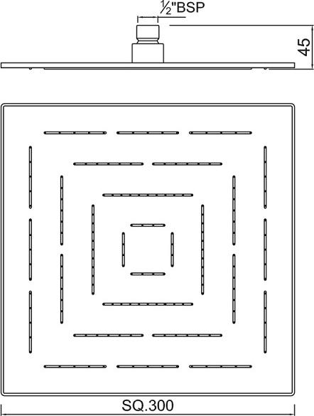 Верхний душ Jaquar Maze OHS-CHR-1639