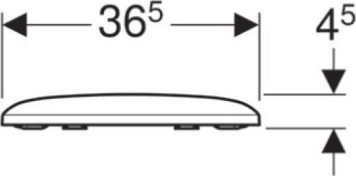Крышка-сиденье для унитаза Geberit iCon 571900000, белый