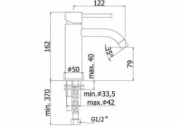 Смеситель для раковины Paffoni Light LIG071BO белый