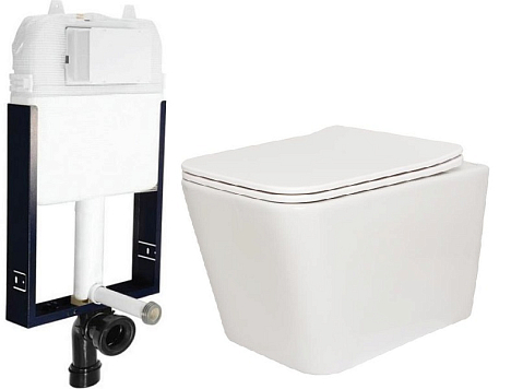 Комплект Jaquar JCS-WHT-2400WS с подвесным унитазом San More Ispirare SMT971902 с сиденьем микролифт