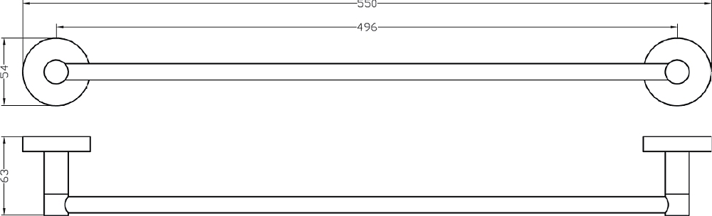 Держатель для полотенец Bemeta Rawell 104104282 хром