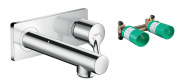 Комплект смеситель для раковины Hansgrohe Talis S 72110000S, хром, с внутренней частью