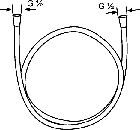 Душевой шланг 125 см Kludi Suparaflex 6107105-00, хром